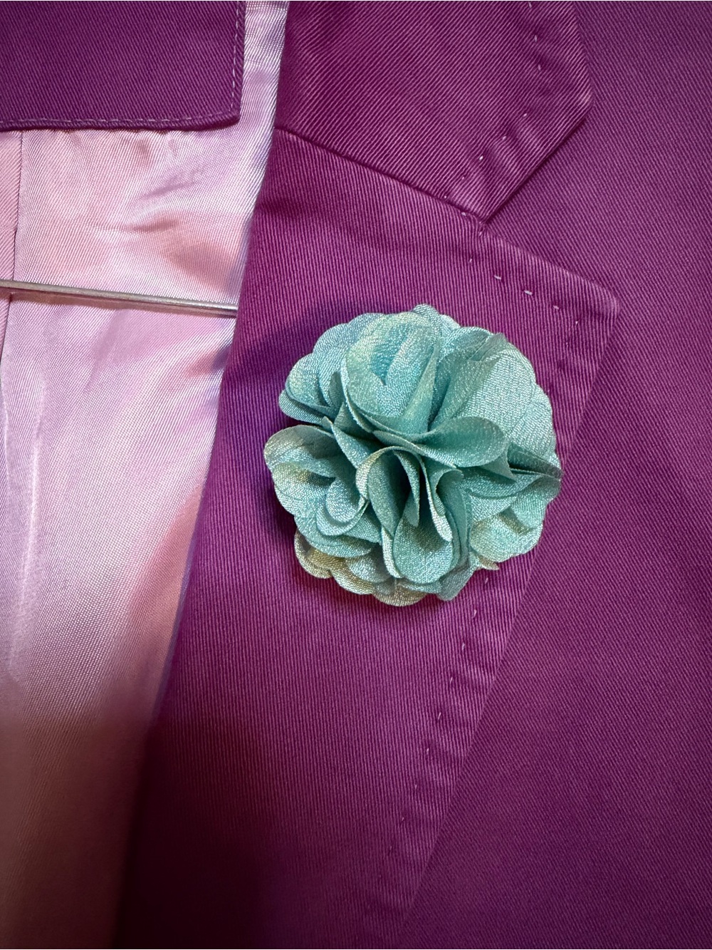 Mint Green Foam Floral Lapel Pin Boutonnière | Sprezzatura 2”